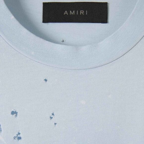 NWT Mens Authentic AMIRI Washed Distressed 
 Shotgun cotton T-shirt size XL - Picture 4 of 9
